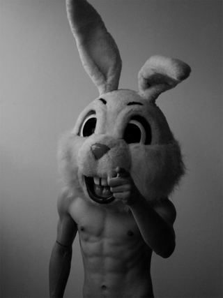 Illustration for article titled Celebrate Easter With These Creepy Photos Of Hot People in Bunny Heads